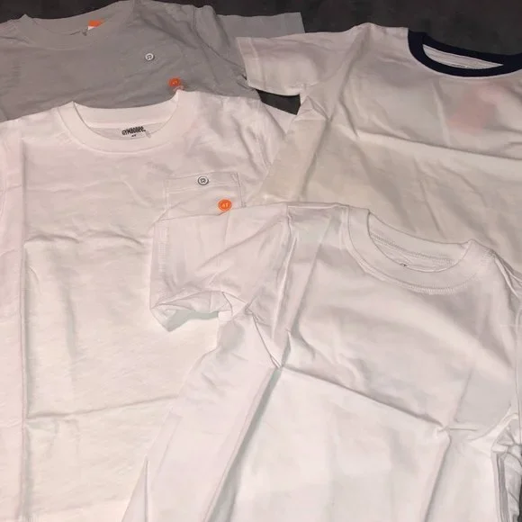 GYMBOREE & CHILDREN's PLACE Boys SS White/Gray/Navy T-Shirts Sz 4T NWT - Picture 5 of 5